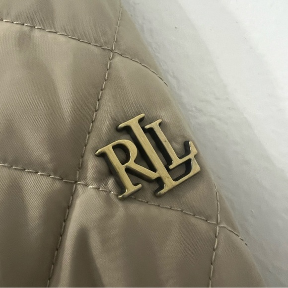 Lauren Ralph Lauren Diamond Quilted Mockneck Jacket Women’s Small Classic Preppy - Picture 7 of 14
